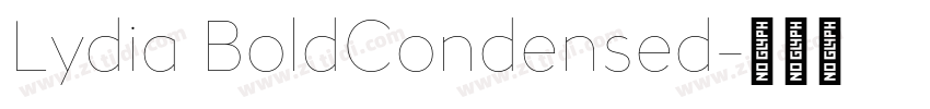 Lydia BoldCondensed字体转换